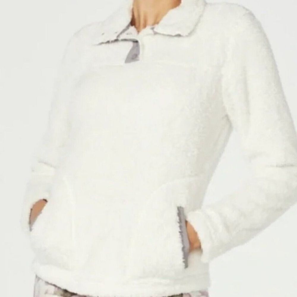 Eddie Bauer Fluffy sherpa sweater pullover size S - Picture 3 of 7